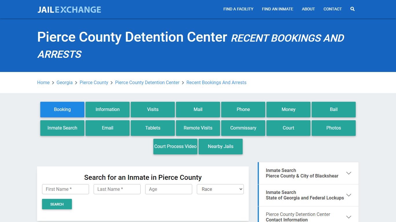 Pierce County Detention Center Recent Bookings And Arrests - Jail Exchange